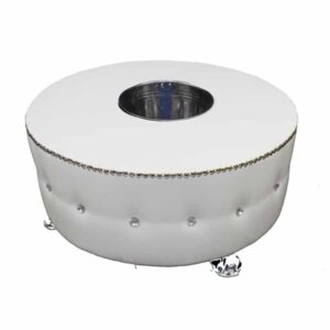 Round ice bucket table