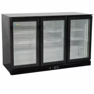 3 Door Back Bar Display Fridge – Commercial Beverage Cooler